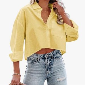 Yellow Button Shirt